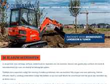 Tablet Screenshot of deblaauw.nl
